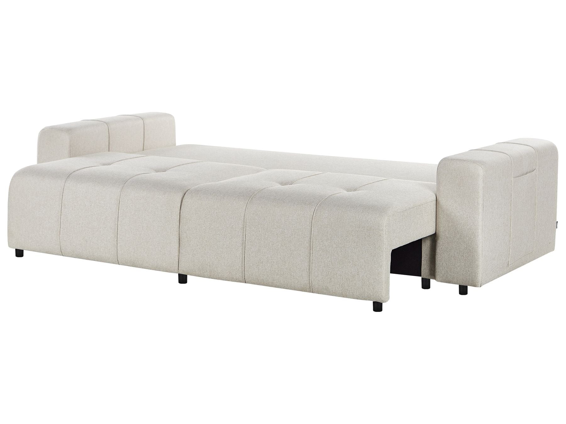 Sofa Bed INNVIK Fabric Light Beige 3 Seater