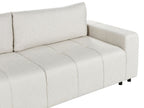 Sofa Bed INNVIK Fabric Light Beige 3 Seater
