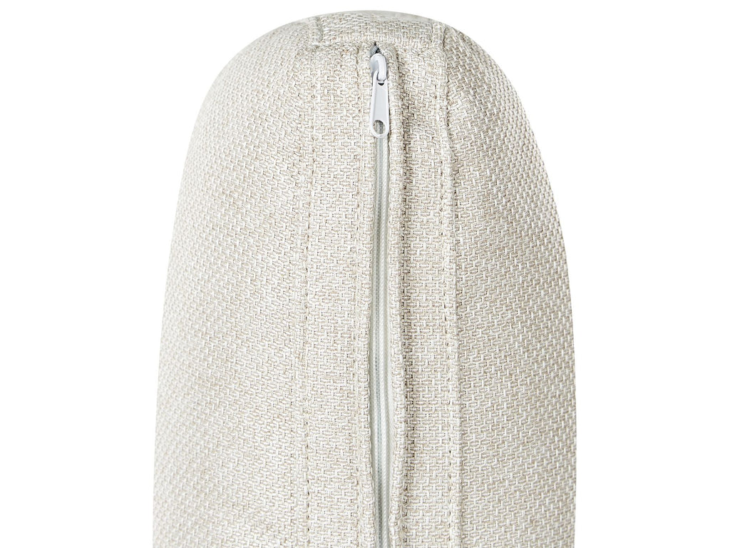 Corner Sofa Bed INNVIK Fabric Light Beige 3 Seater Left Hand