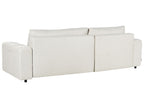 Corner Sofa Bed INNVIK Fabric Light Beige 3 Seater Right Hand