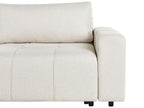 Corner Sofa Bed INNVIK Fabric Light Beige 3 Seater Right Hand