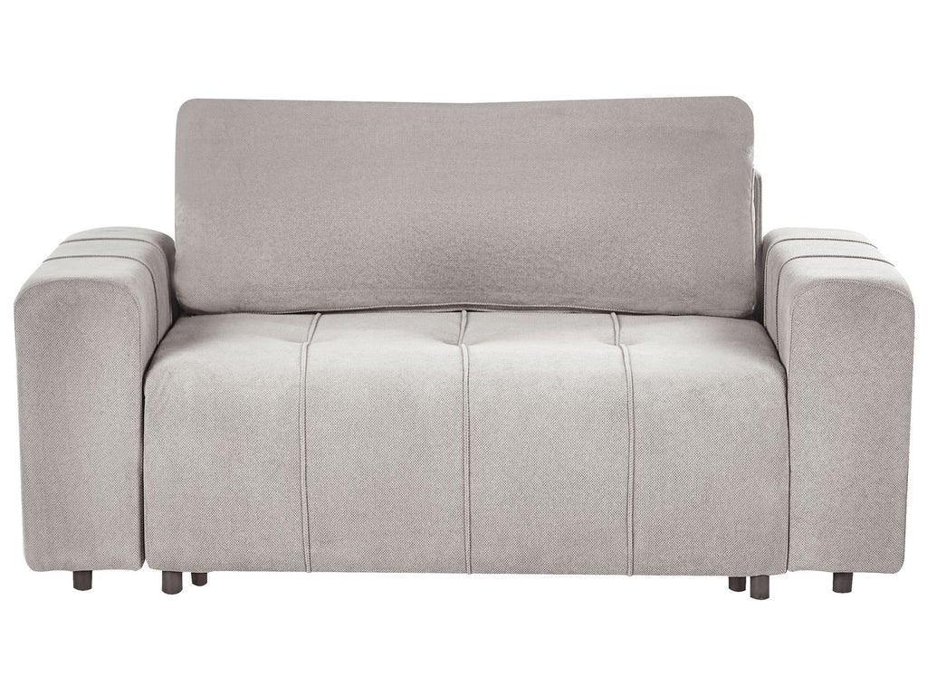 Sofa INNVIK Fabric Light Grey with Storage 2 Seater