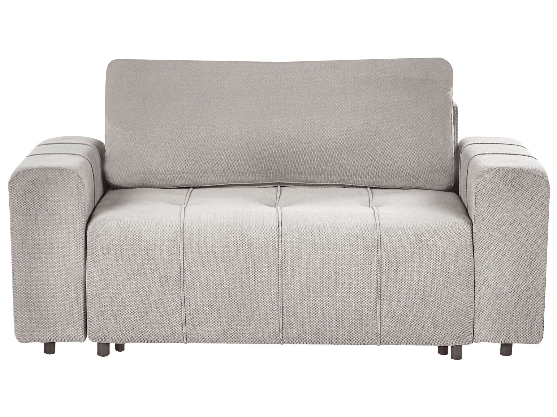 Sofa INNVIK Fabric Light Grey with Storage 2 Seater