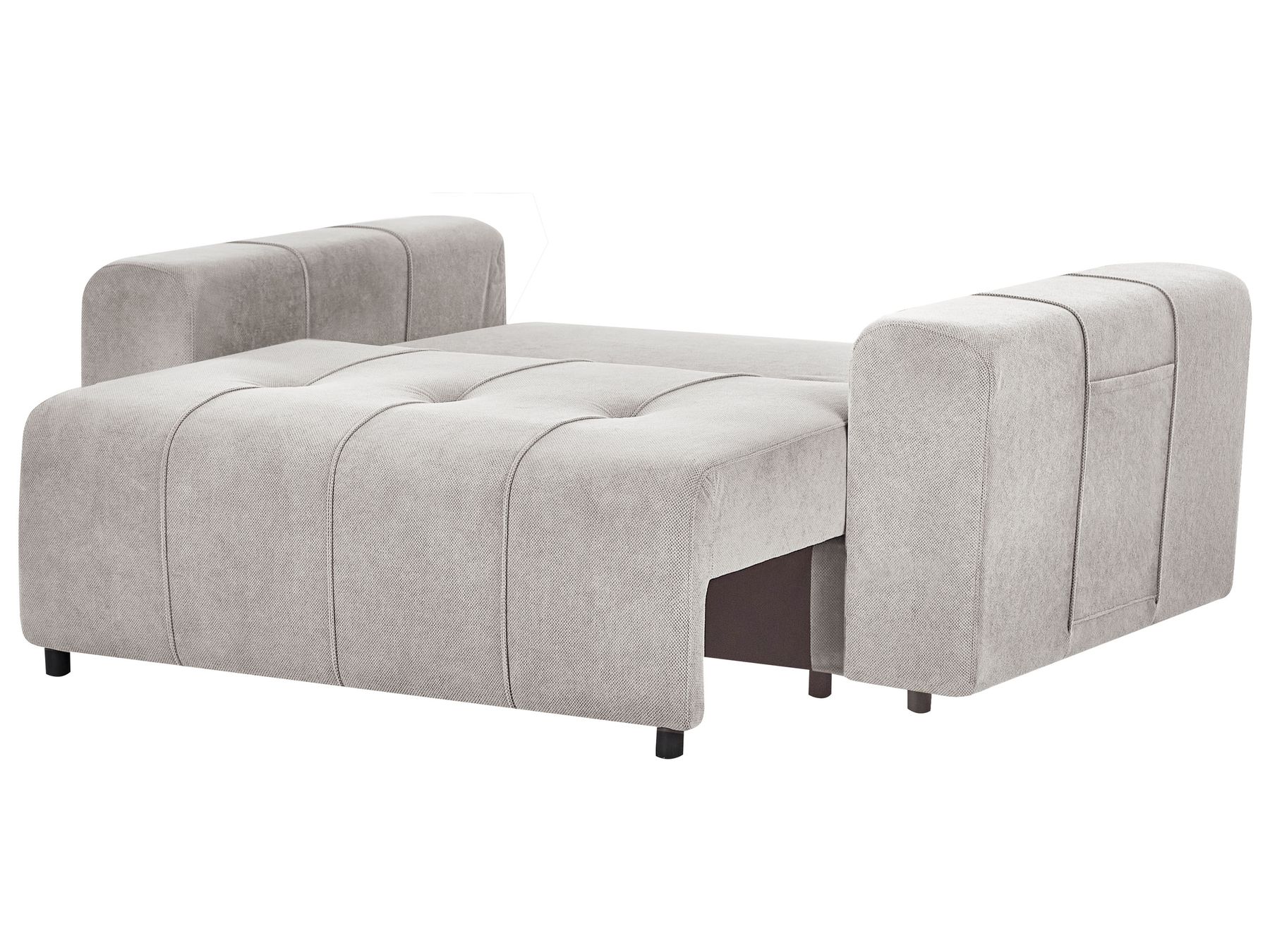 Sofa INNVIK Fabric Light Grey with Storage 2 Seater