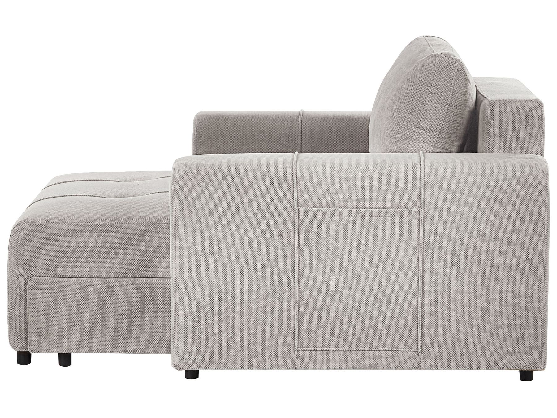 Sofa INNVIK Fabric Light Grey with Storage 2 Seater