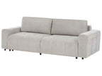 Sofa INNVIK Fabric Light Grey with Storage 3 Seater