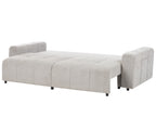 Sofa INNVIK Fabric Light Grey with Storage 3 Seater