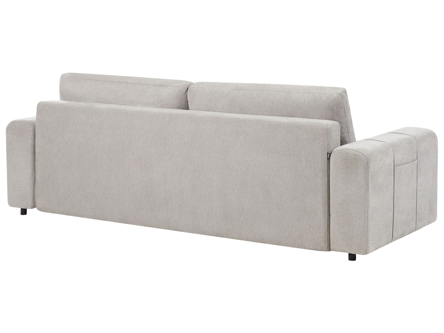 Sofa INNVIK Fabric Light Grey with Storage 3 Seater