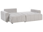 Corner Sofa Bed INNVIK Fabric Light Grey with Storage 3 Seater Right Hand