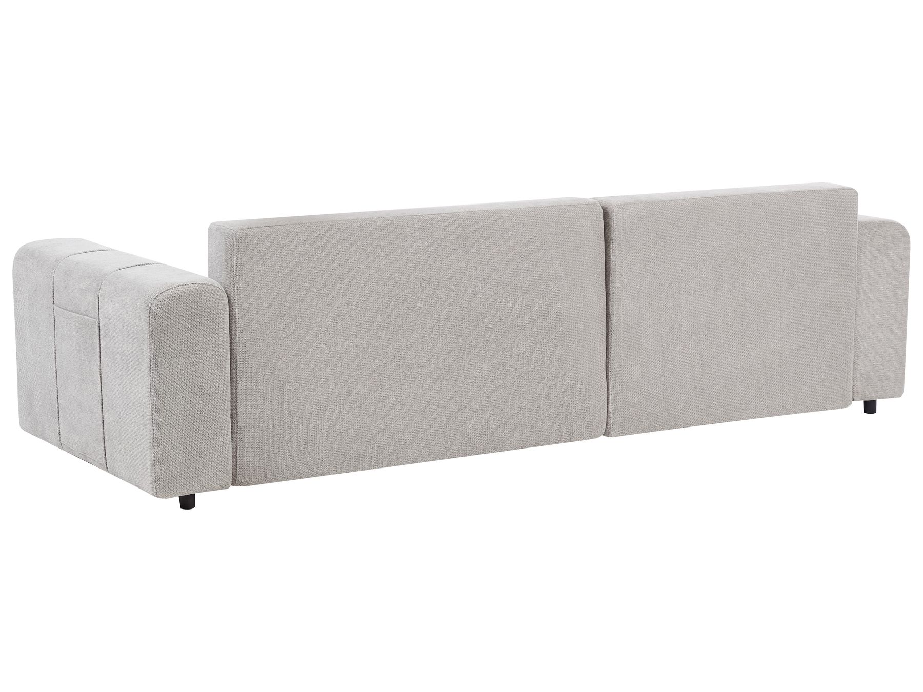Corner Sofa Bed INNVIK Fabric Light Grey with Storage 3 Seater Right Hand