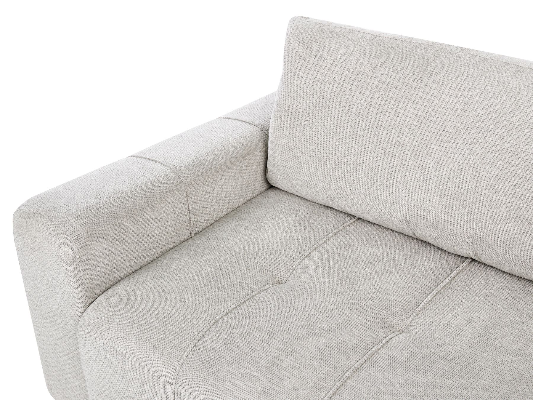 Corner Sofa Bed INNVIK Fabric Light Grey with Storage 3 Seater Right Hand