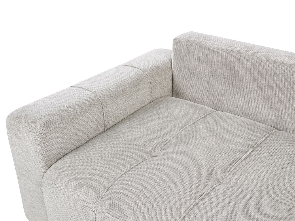 Corner Sofa Bed INNVIK Fabric Light Grey with Storage 3 Seater Right Hand
