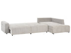 Corner Sofa Bed INNVIK Fabric Light Grey with Storage 4 Seater Left Hand