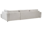 Corner Sofa Bed INNVIK Fabric Light Grey with Storage 4 Seater Left Hand