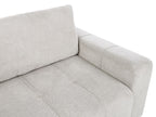 Corner Sofa Bed INNVIK Fabric Light Grey with Storage 4 Seater Left Hand
