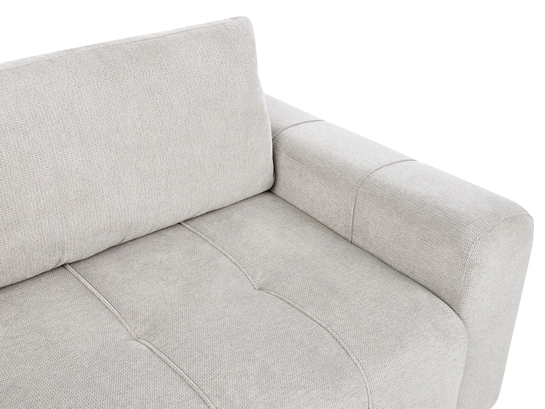 Corner Sofa Bed INNVIK Fabric Light Grey with Storage 4 Seater Left Hand