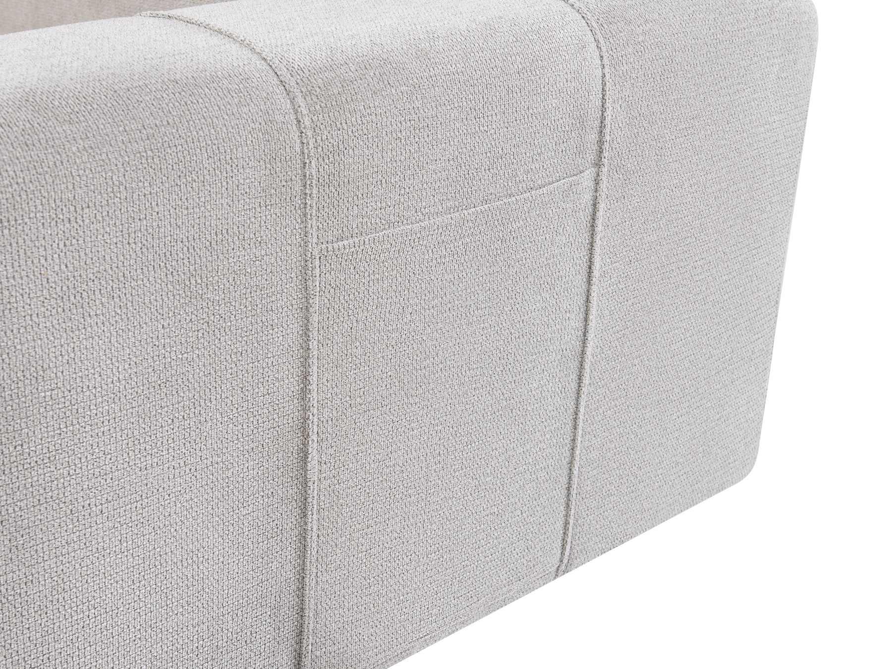 Corner Sofa Bed INNVIK Fabric Light Grey with Storage 4 Seater Left Hand