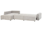 Corner Sofa Bed INNVIK Fabric Light Grey with Storage 4 Seater Right Hand