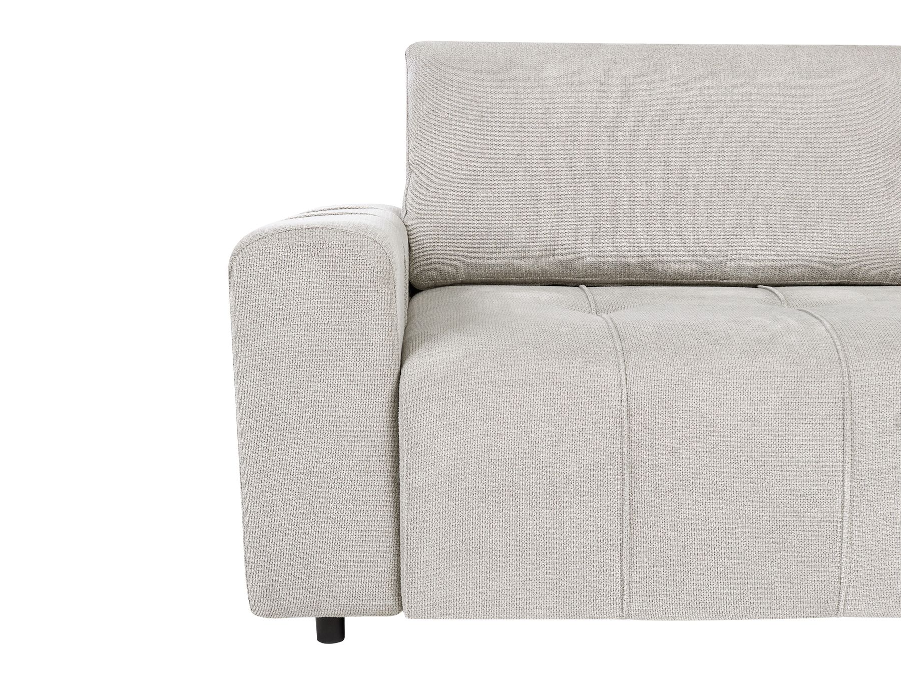 Corner Sofa Bed INNVIK Fabric Light Grey with Storage 4 Seater Right Hand