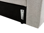 Corner Sofa Bed INNVIK Fabric Light Grey with Storage 4 Seater Right Hand