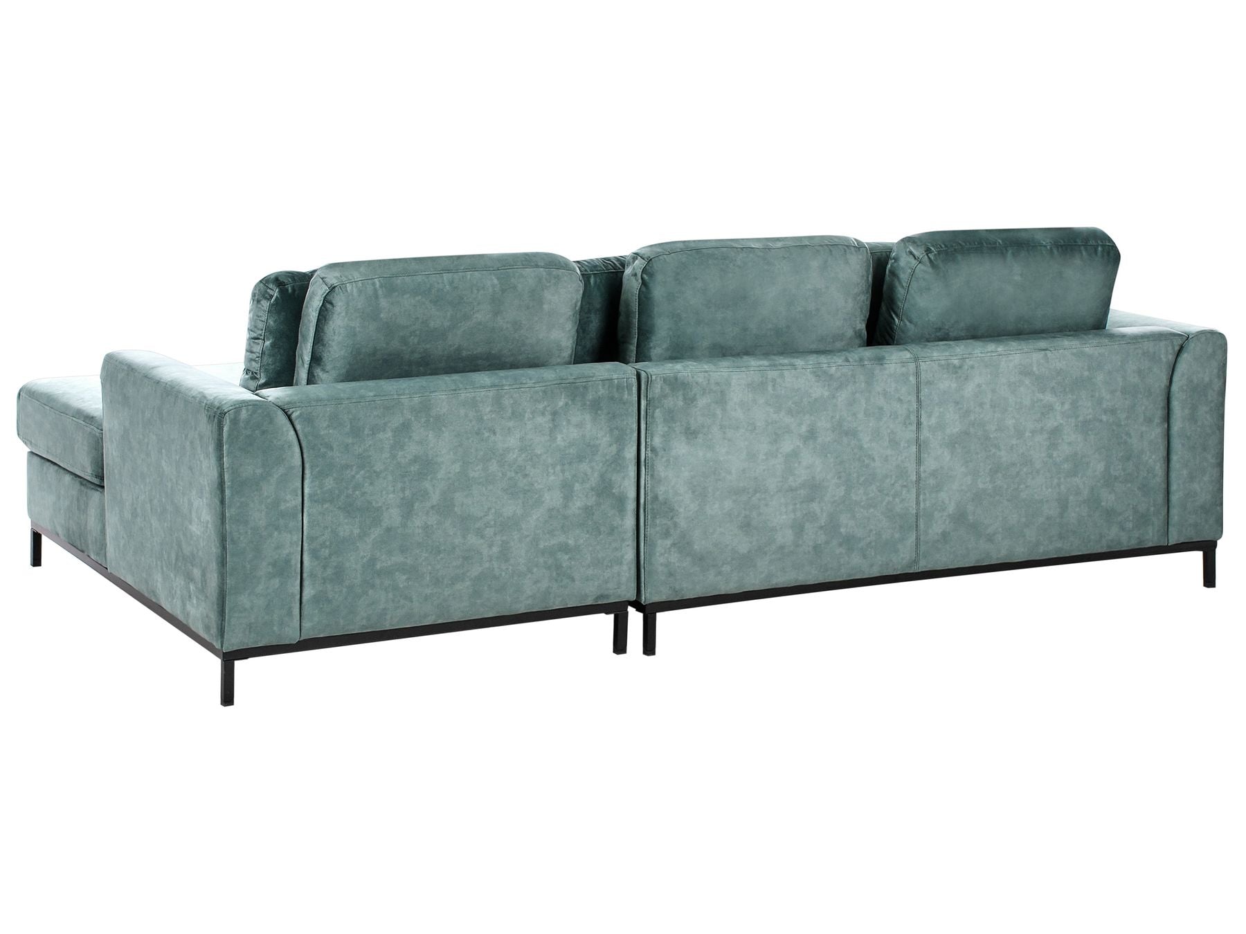 Corner Sofa OSLO Velvet Teal 4 Seater Left Hand