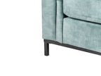 Corner Sofa OSLO Velvet Teal 4 Seater Left Hand