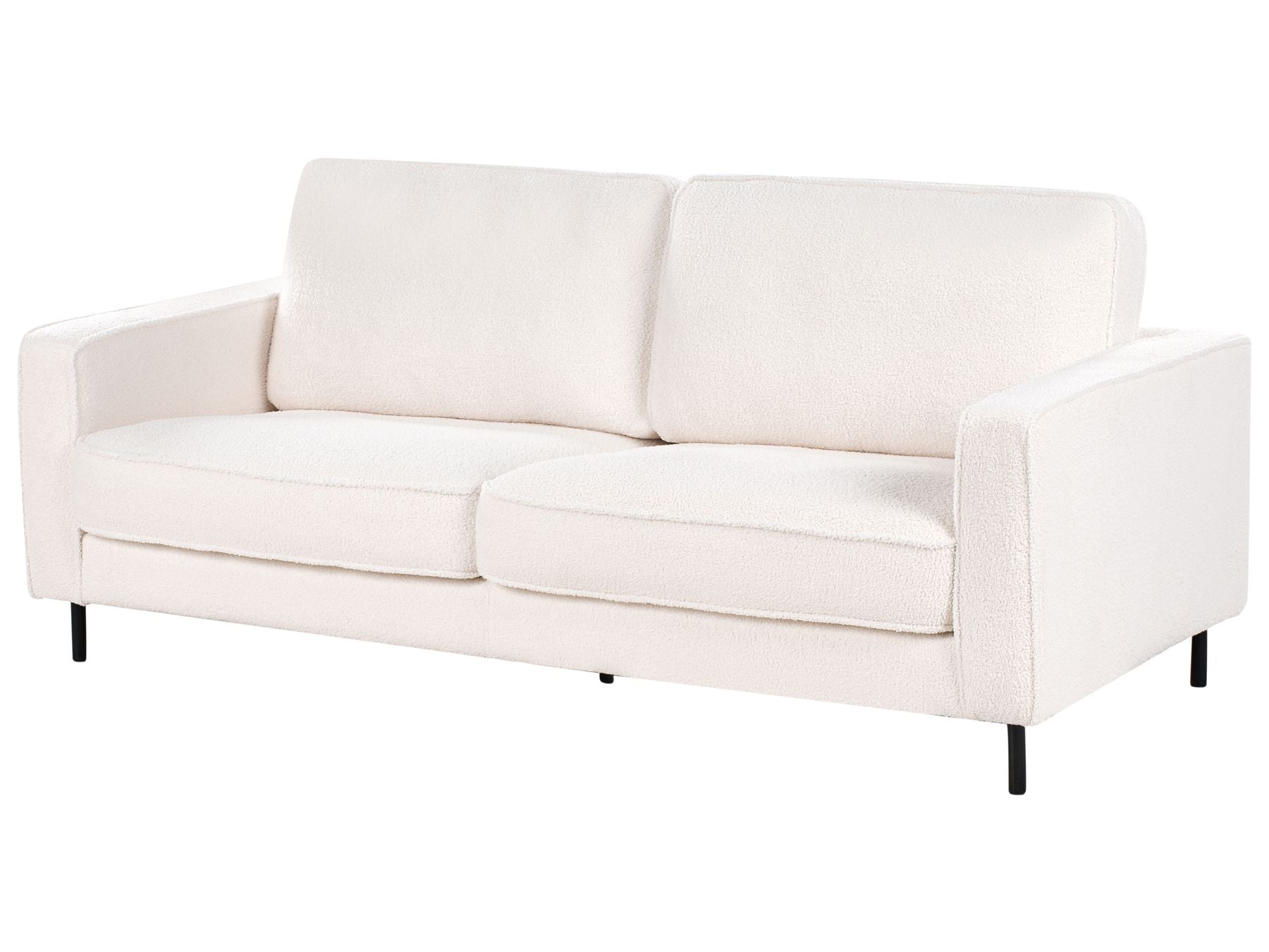3 Seater Boucle Sofa White SAVALEN