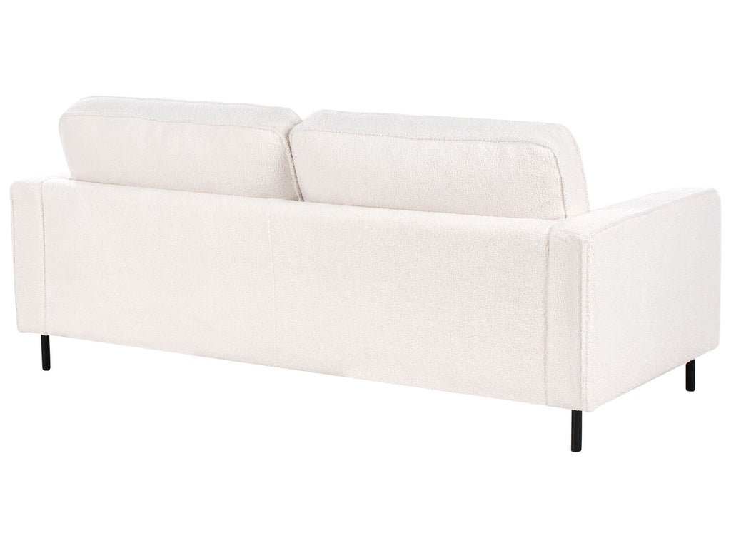 3 Seater Boucle Sofa White SAVALEN