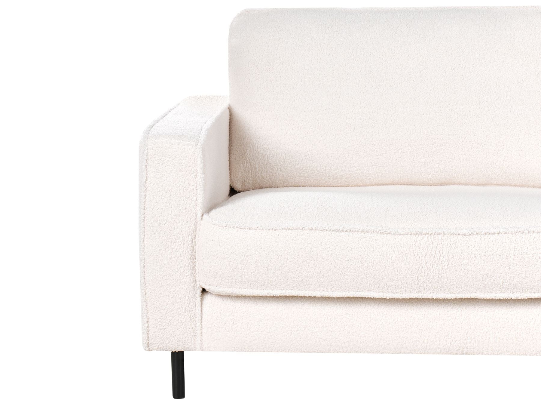 3 Seater Boucle Sofa White SAVALEN