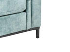 Corner Sofa OSLO Velvet Teal 4 Seater Right Hand