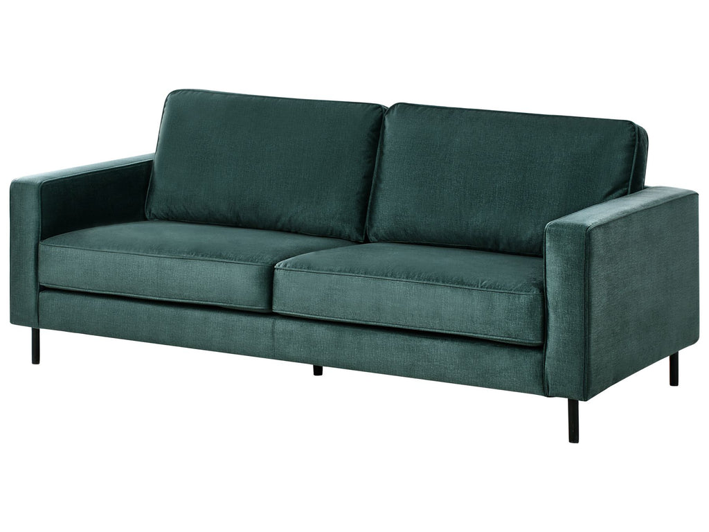 3 Seater Velvet Sofa Green SAVALEN