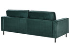 3 Seater Velvet Sofa Green SAVALEN