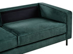 3 Seater Velvet Sofa Green SAVALEN