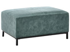 Right Hand Corner Velvet Sofa with Ottoman Teal OSLO