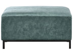 Right Hand Corner Velvet Sofa with Ottoman Teal OSLO