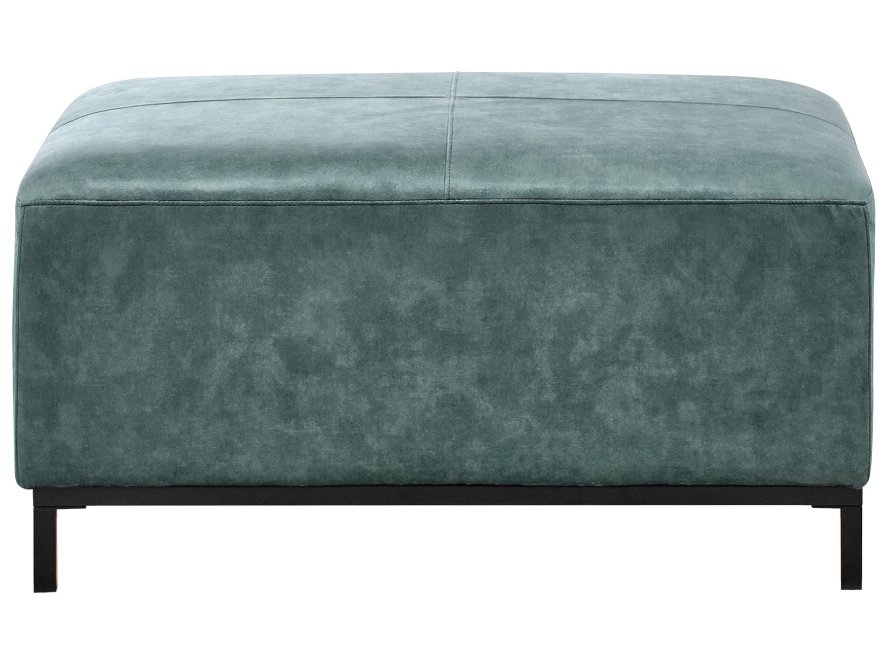 Right Hand Corner Velvet Sofa with Ottoman Teal OSLO