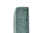 Right Hand Corner Velvet Sofa with Ottoman Teal OSLO