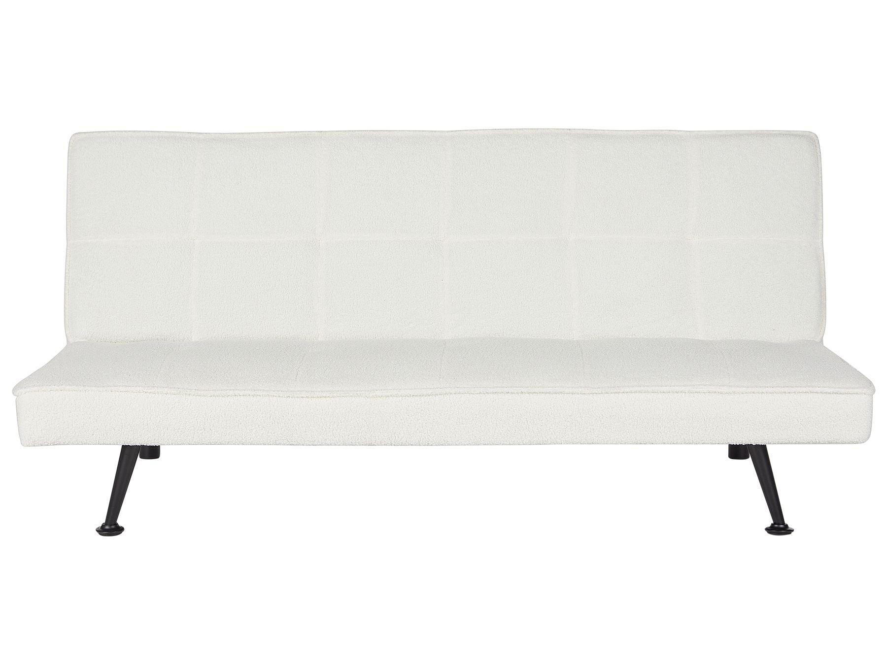 Sofa Bed HASLE Boucle White 3 Seater
