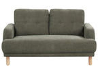 2 Seater Corduroy Sofa Dark Green TUVE