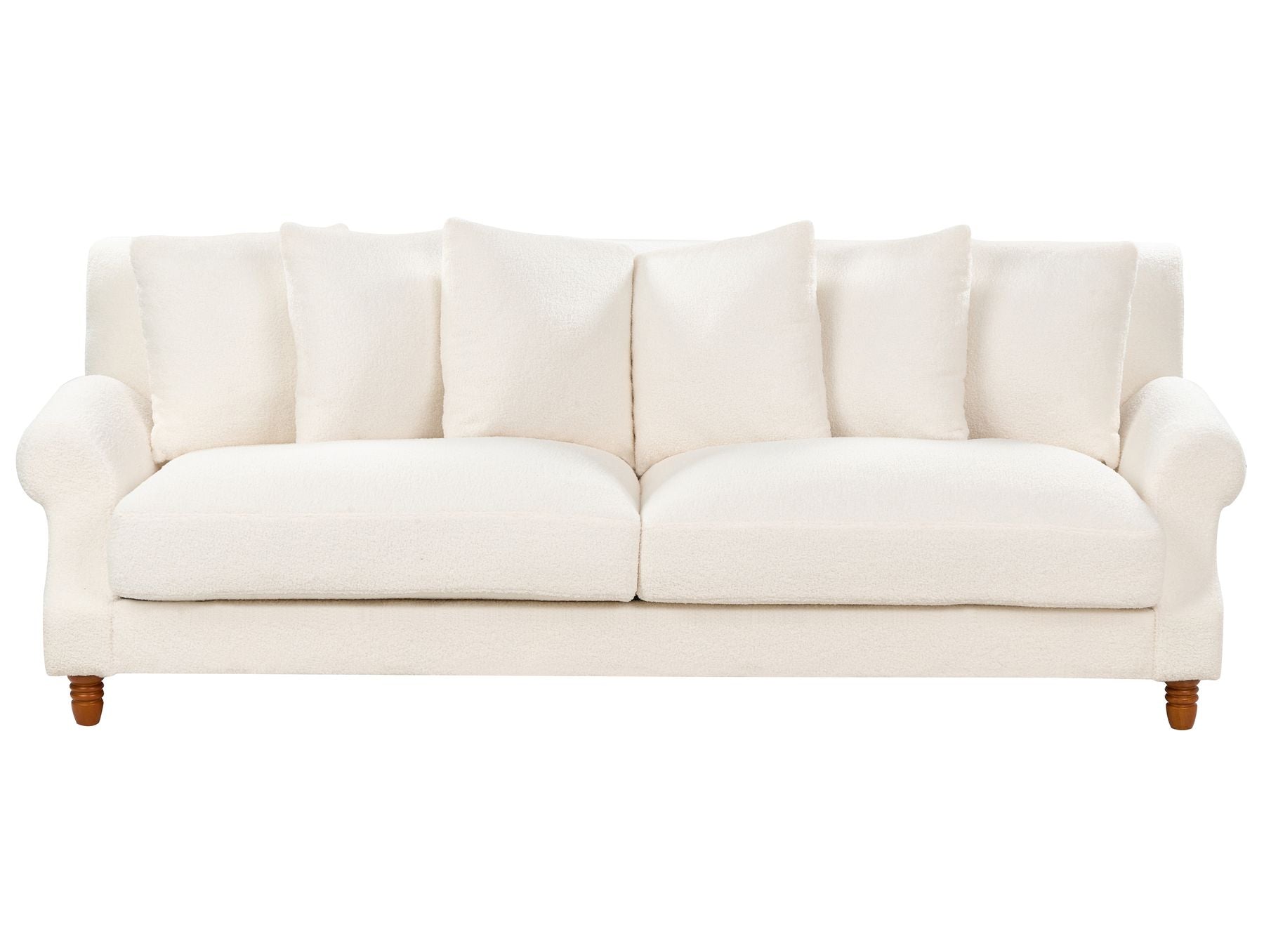 3 Seater Boucle Sofa Off-White EIKE