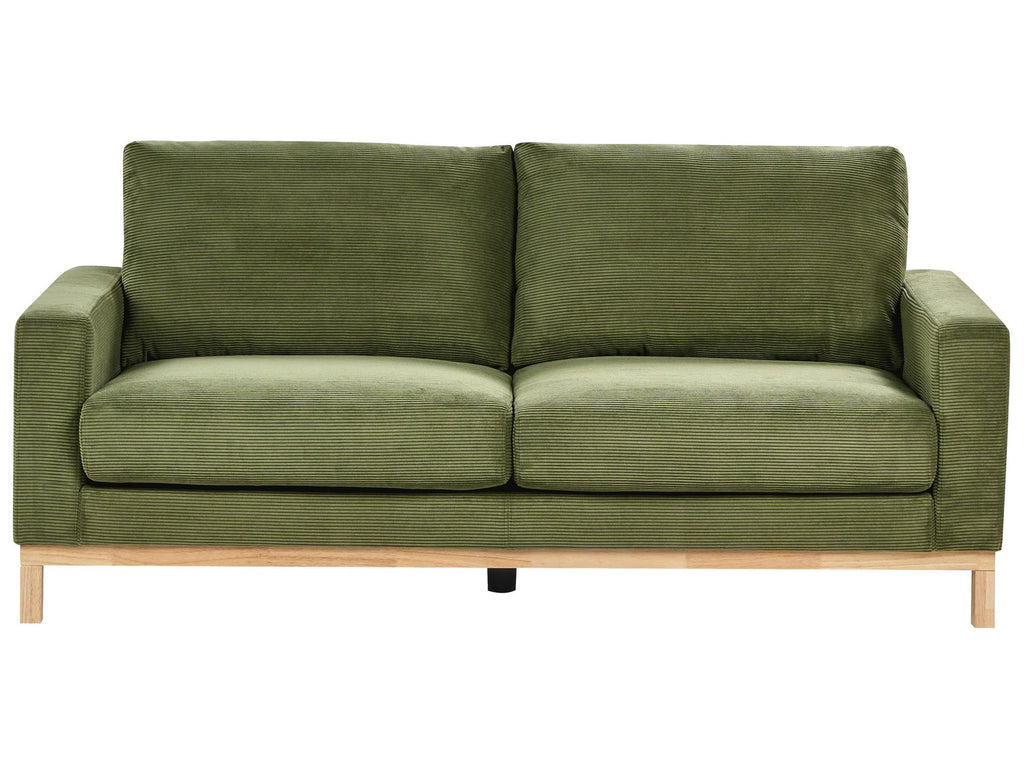 2 Seater Jumbo Cord Sofa Green SIGGARD