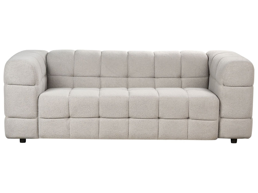 3 Seater Boucle Sofa Grey MULLOLA