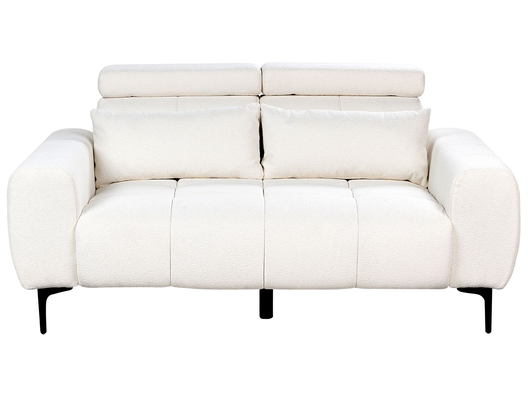 2 Seater Boucle Sofa White VEGAMO