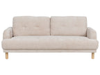 3 Seater Boucle Sofa Beige TUVE