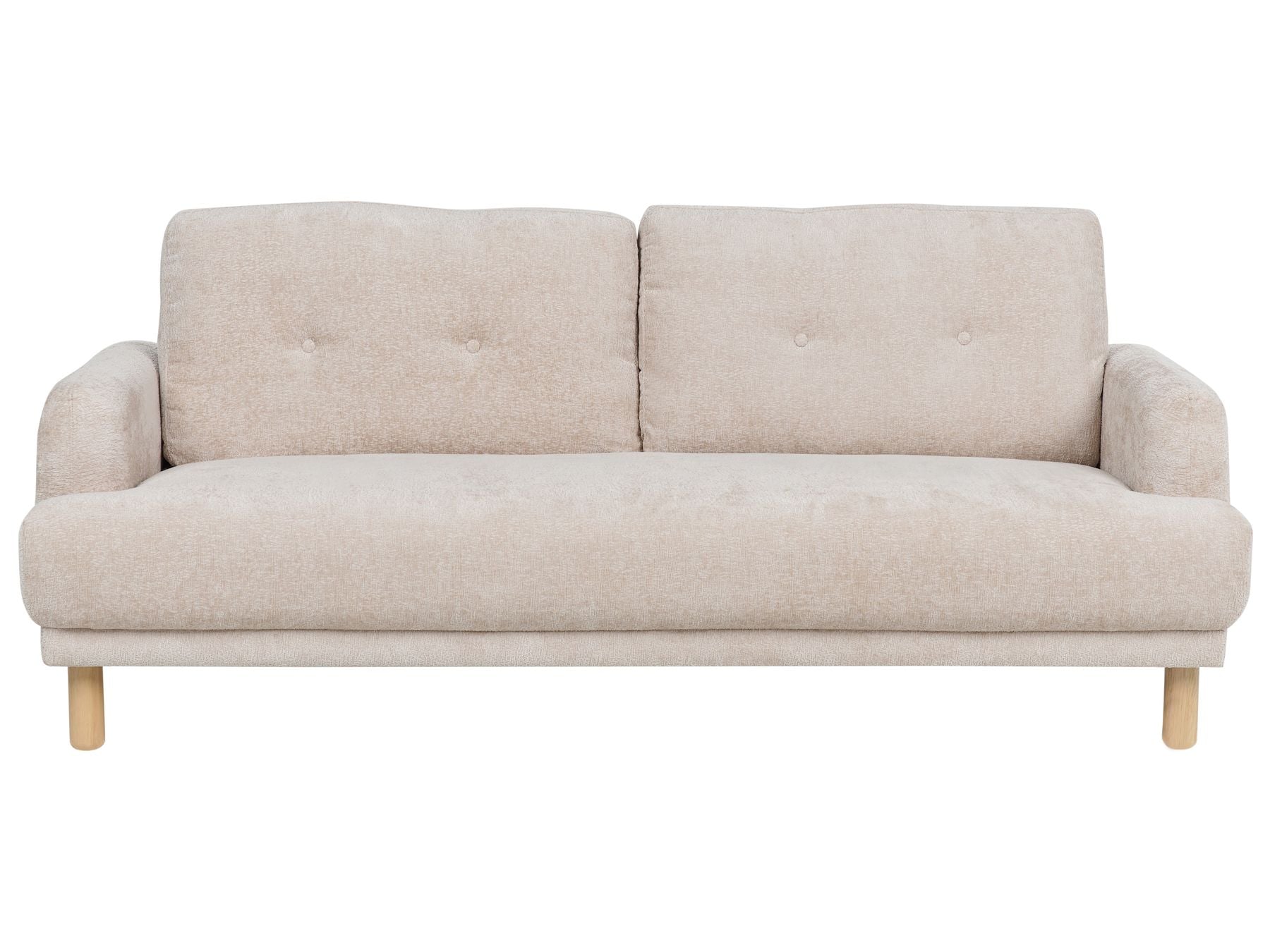 3 Seater Boucle Sofa Beige TUVE