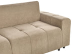 Sofa Bed INNVIK Fabric Brown with Storage 3 Seater