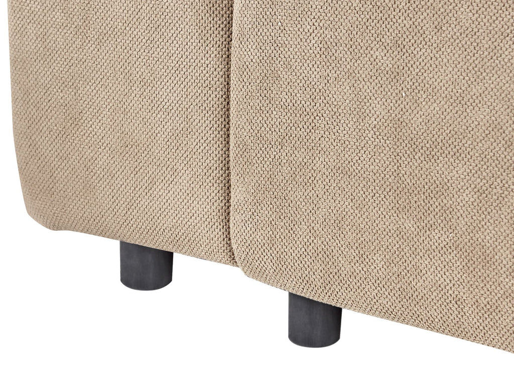 Sofa Bed INNVIK Fabric Brown with Storage 3 Seater
