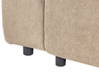 Sofa Bed INNVIK Fabric Brown with Storage 3 Seater