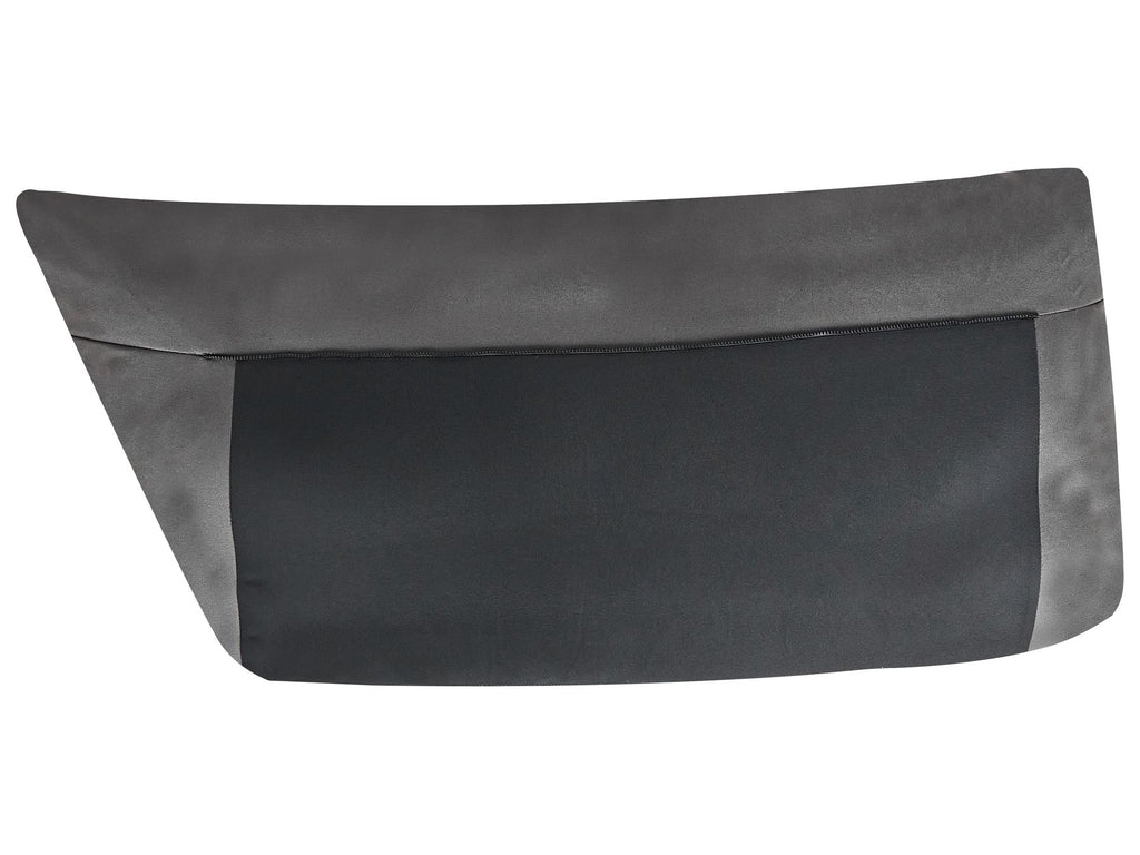 3 Seater Vegan Leather Sofa Black REVSNES