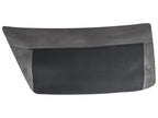3 Seater Vegan Leather Sofa Black REVSNES